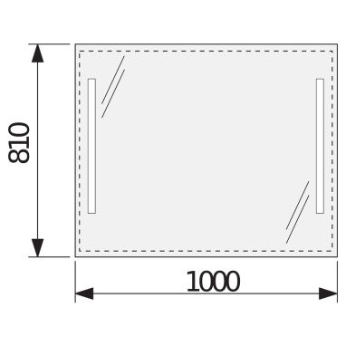 JIKA Зеркало с LED подсветкой Clear (H4557651731441)